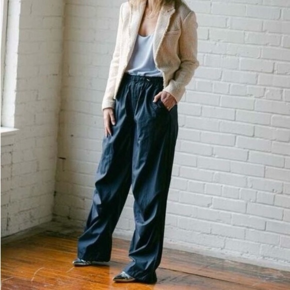 rag & bone Pants - Rag & Bone Sz L Becky Flight Pants Relaxed Fit Parachute Cotton